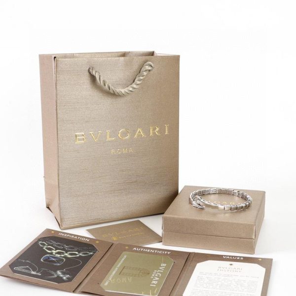 réplica,joyas,joyería,1:1,replica,fake,lujo,barato [Versión de alta calidad] Serie de diamantes completos en forma de serpiente BVLGARI (D94F)