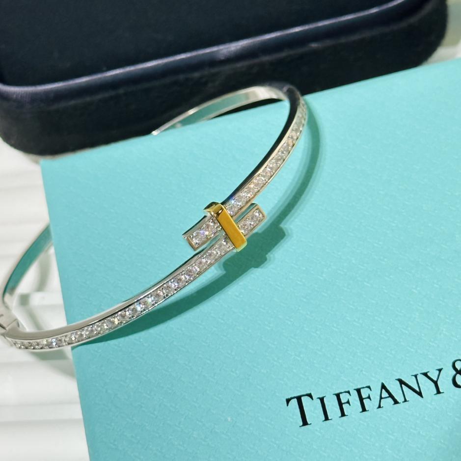 réplica,joyas,joyería,1:1,replica,fake,lujo,barato Pulsera bicolor con diamantes Tiffany