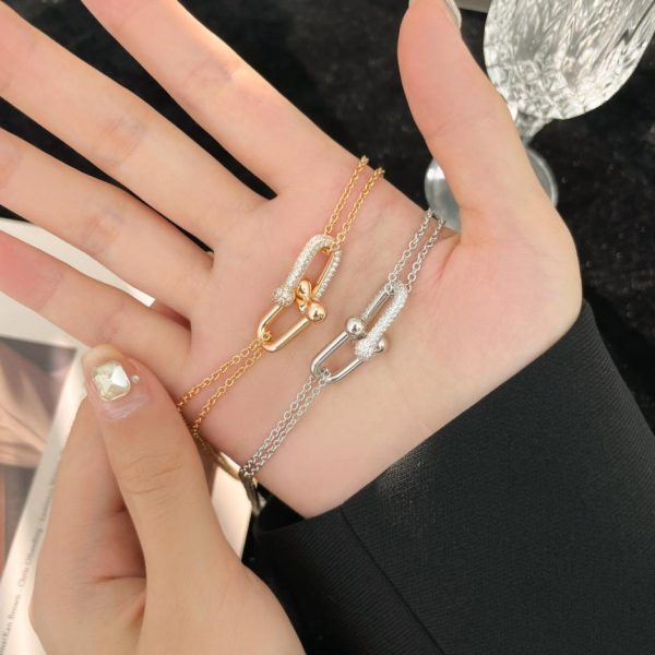 réplica,joyas,joyería,1:1,replica,fake,lujo,barato Pulsera sonrisa Tiffany T sin diamantes