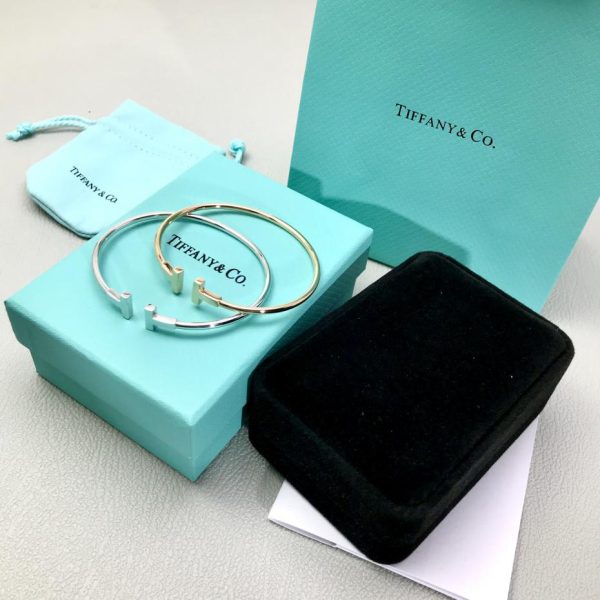 réplica,joyas,joyería,1:1,replica,fake,lujo,barato Pulsera sonrisa Tiffany T sin diamantes