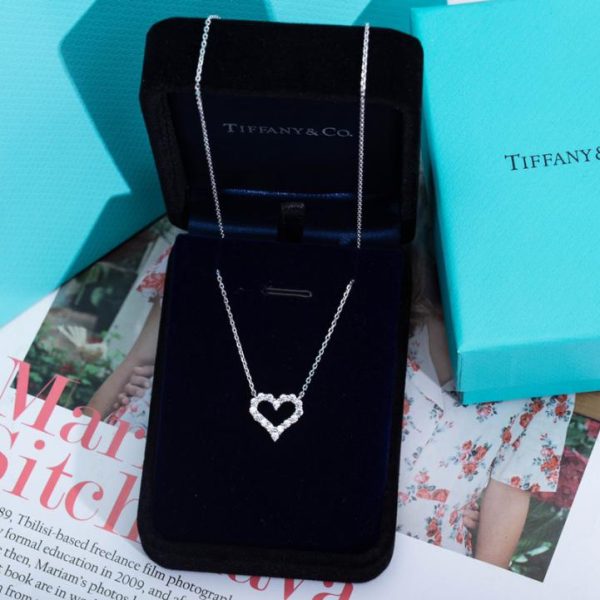 réplica,joyas,joyería,1:1,replica,fake,lujo,barato Collar Tiffany T Love con diamantes