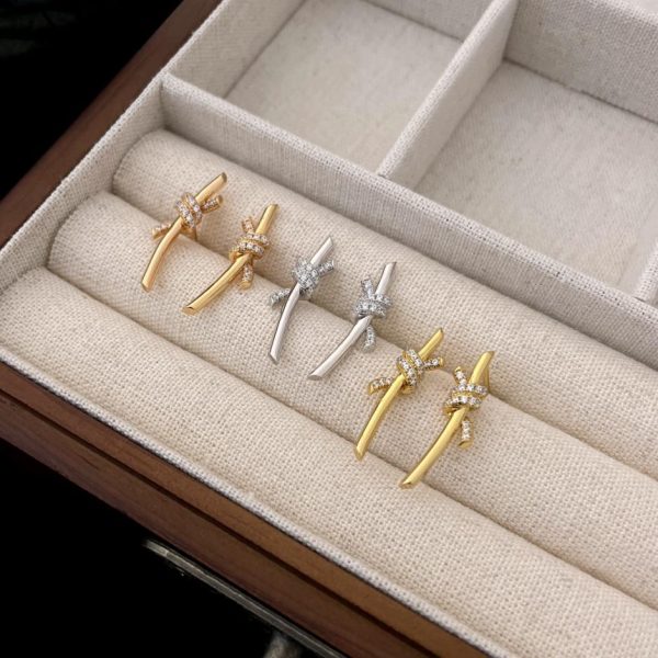 réplica,joyas,joyería,1:1,replica,fake,lujo,barato Pendientes serie nudo Tiffany T