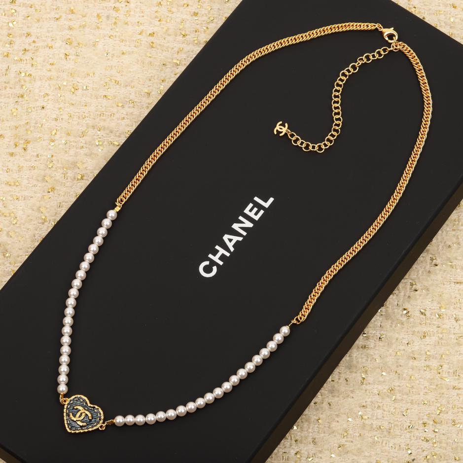 réplica,joyas,joyería,1:1,replica,fake,lujo,barato réplica,joyas,joyería,1:1,replica,fake,lujo,barato Chanel24P collar love de mezclilla y cadena para la cintura