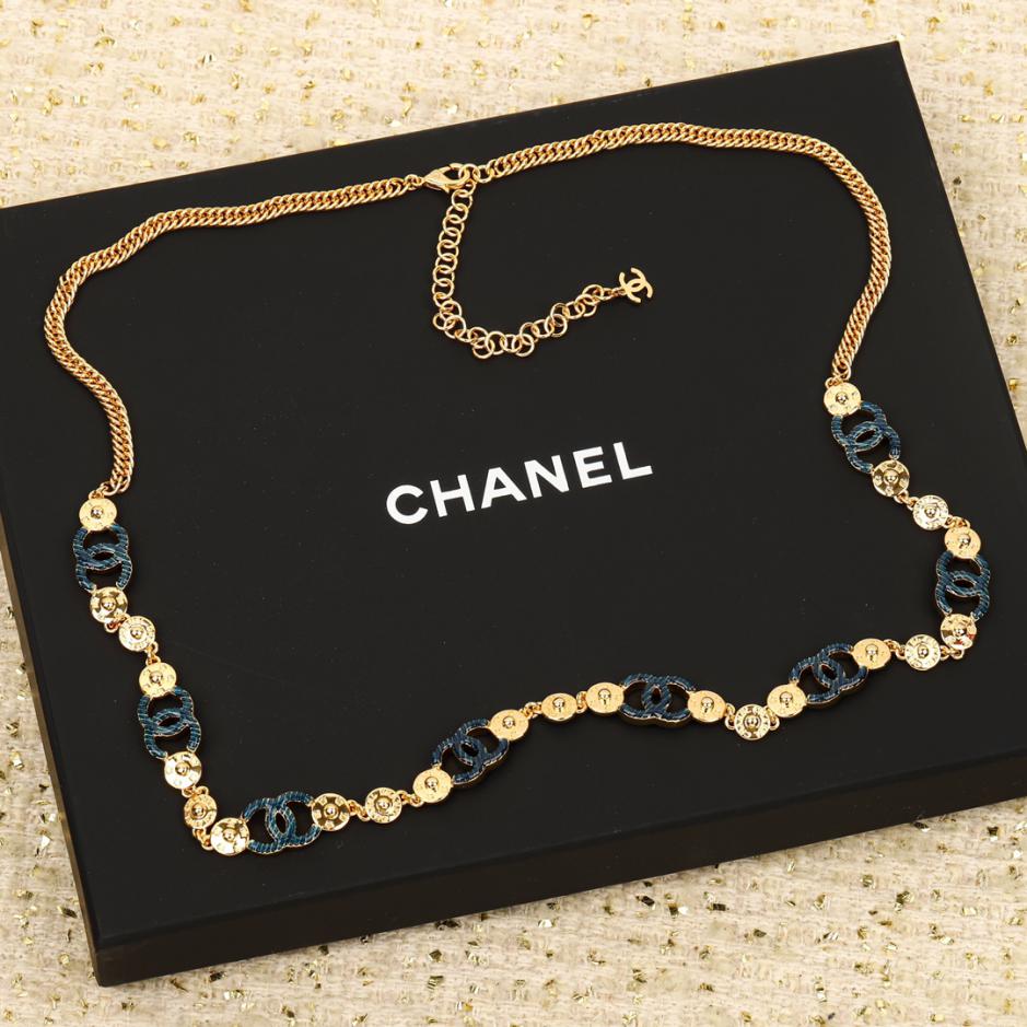 réplica,joyas,joyería,1:1,replica,fake,lujo,barato réplica,joyas,joyería,1:1,replica,fake,lujo,barato Chanel24P cadena de cintura denim love