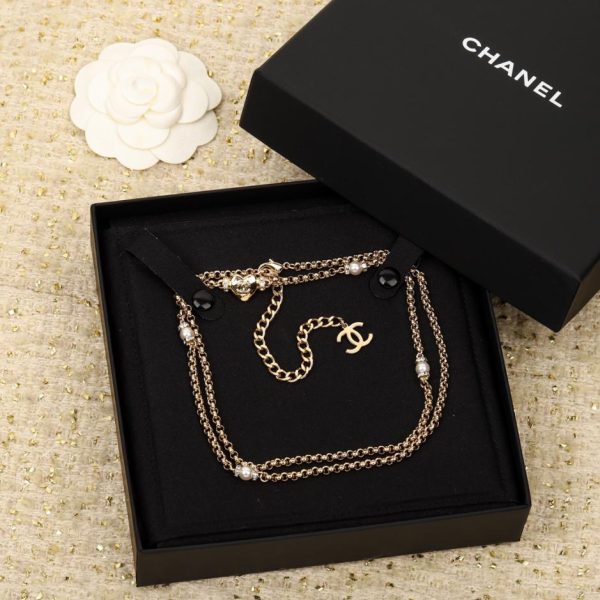 réplica,joyas,joyería,1:1,replica,fake,lujo,barato Chanel 23P Cadena de cintura Love con diamantes llenos