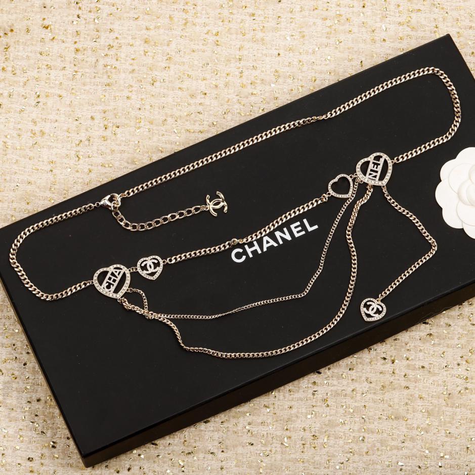réplica,joyas,joyería,1:1,replica,fake,lujo,barato réplica,joyas,joyería,1:1,replica,fake,lujo,barato Cadena de cintura de amor hecha a mano de Chanel
