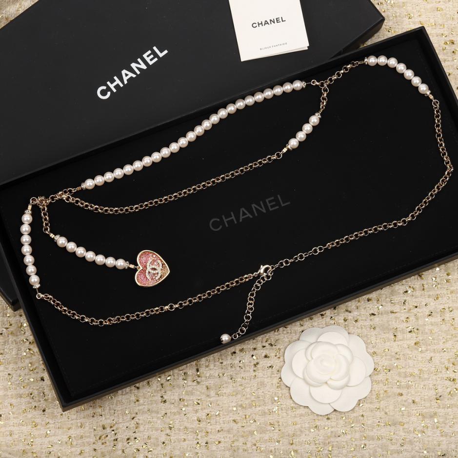 réplica,joyas,joyería,1:1,replica,fake,lujo,barato réplica,joyas,joyería,1:1,replica,fake,lujo,barato Chanel 23P Cadena de cintura Love con diamantes llenos