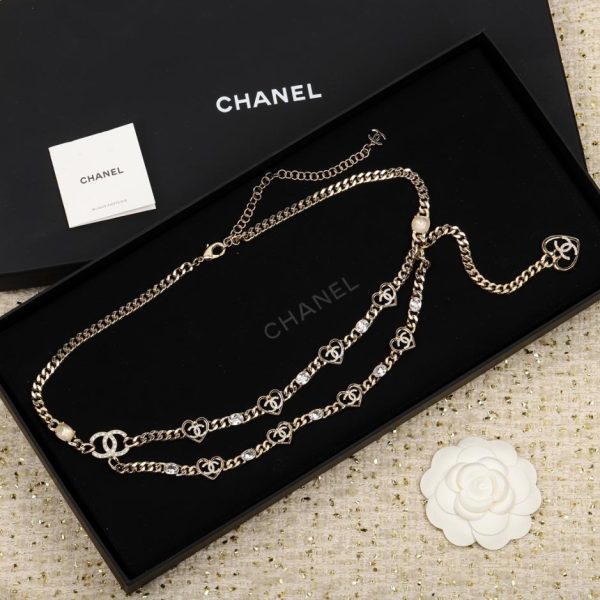 réplica,joyas,joyería,1:1,replica,fake,lujo,barato Cadena de cintura Chanel Hollow Love