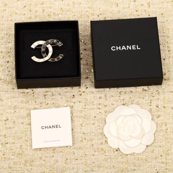 réplica,joyas,joyería,1:1,replica,fake,lujo,barato Broche de strass con botella de agua Chanel