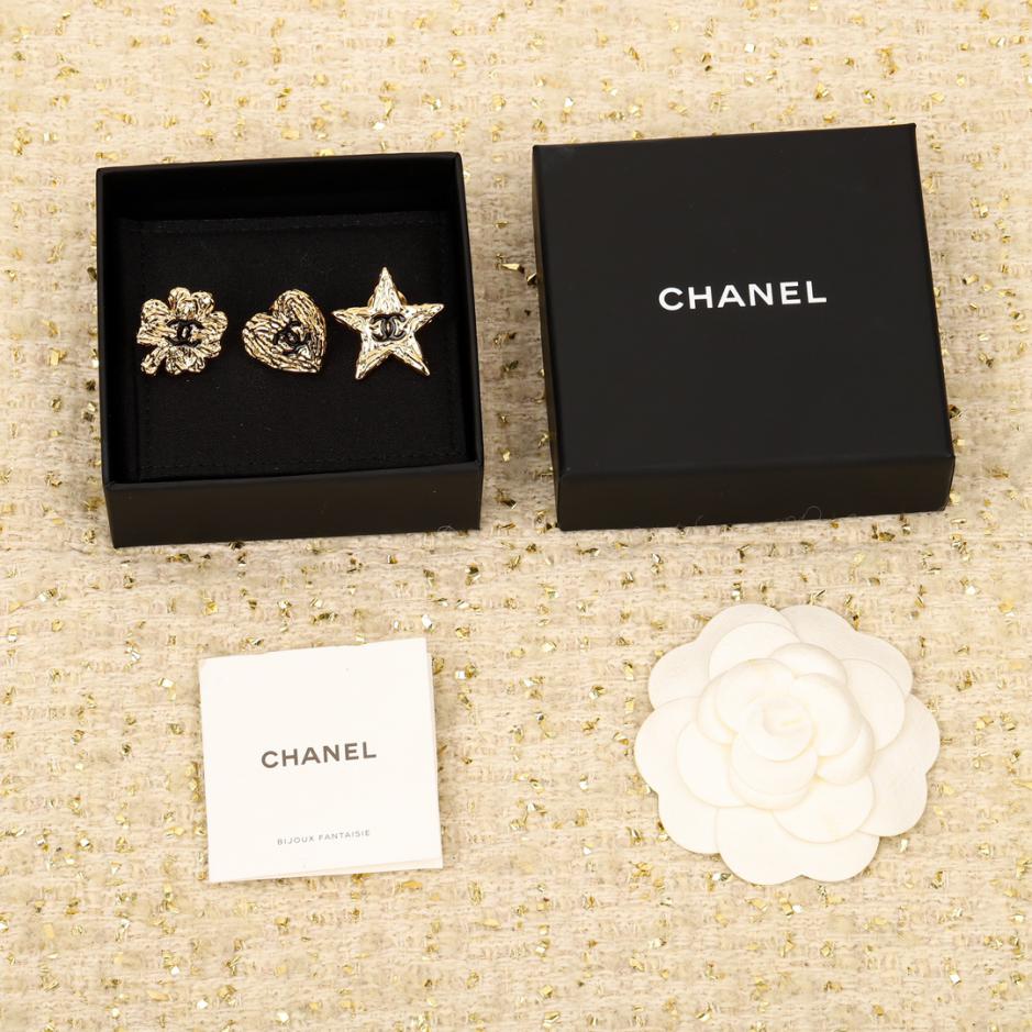 réplica,joyas,joyería,1:1,replica,fake,lujo,barato réplica,joyas,joyería,1:1,replica,fake,lujo,barato Conjunto de broche Chanel de 3 piezas