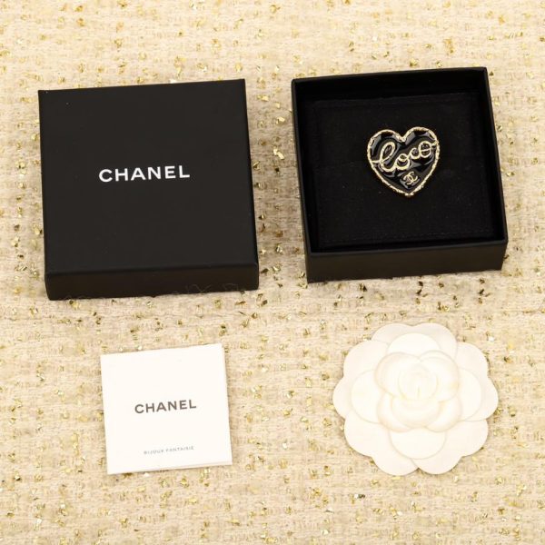 réplica,joyas,joyería,1:1,replica,fake,lujo,barato Broche con doble C de aceite por goteo de Chanel