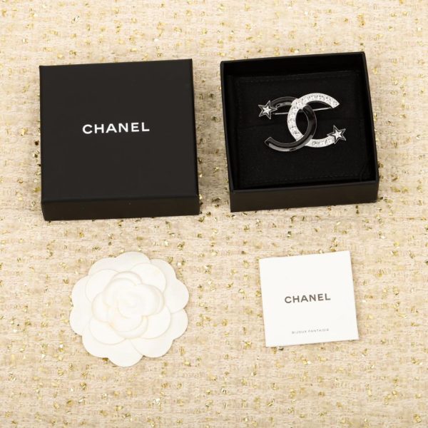 réplica,joyas,joyería,1:1,replica,fake,lujo,barato Broche Chanel estrella doble c