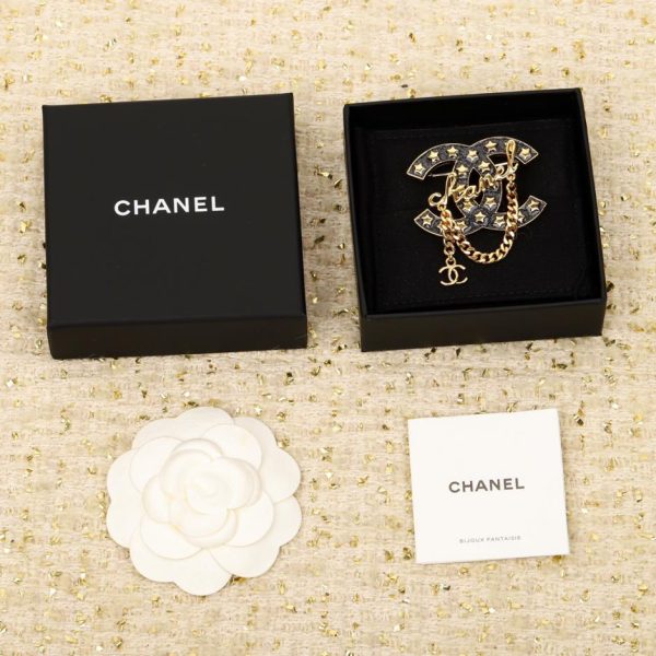 réplica,joyas,joyería,1:1,replica,fake,lujo,barato Broche Chanel cielo estrellado doble c