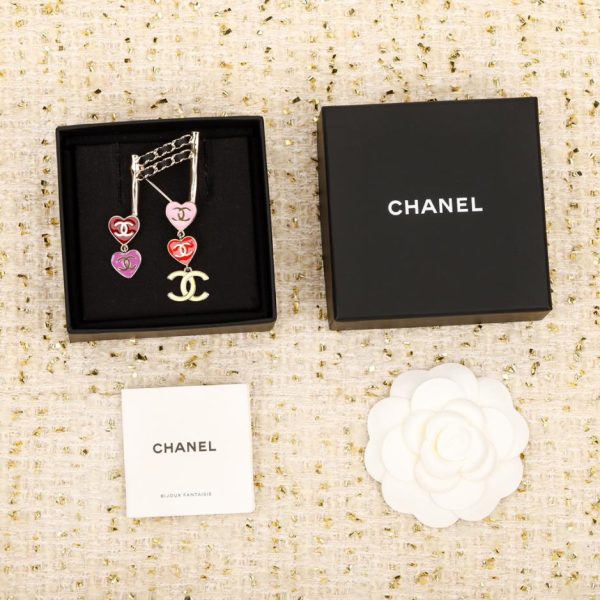 réplica,joyas,joyería,1:1,replica,fake,lujo,barato Broche Chanel Note con múltiples corazones