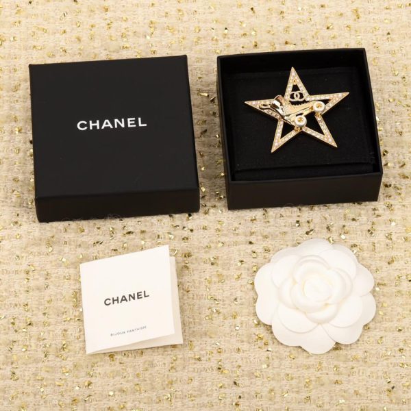 réplica,joyas,joyería,1:1,replica,fake,lujo,barato Chanel patines broche estrella de cinco puntas