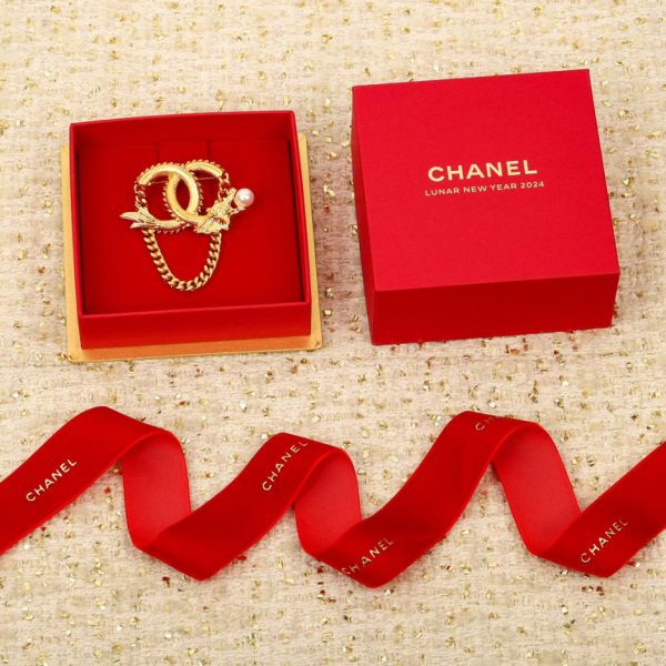 réplica,joyas,joyería,1:1,replica,fake,lujo,barato Broche de regalo Chanel