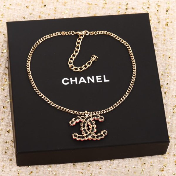 réplica,joyas,joyería,1:1,replica,fake,lujo,barato Collar Chanel de media cadena y media cuenta