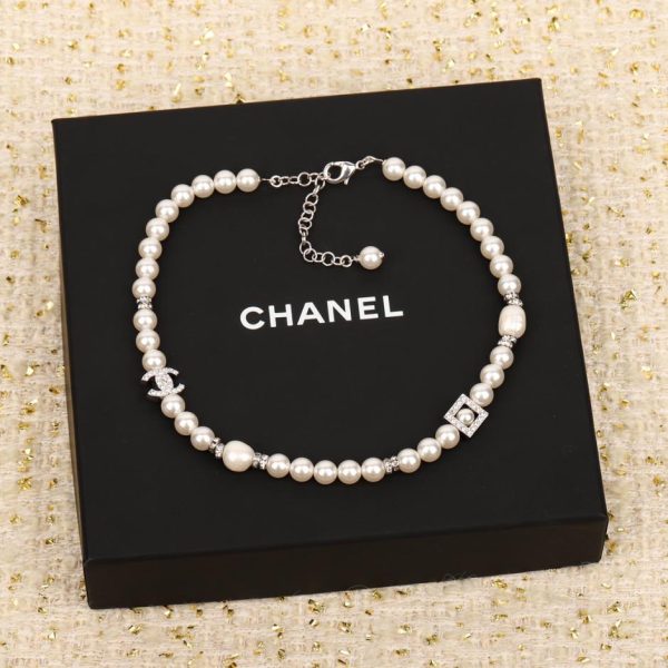 réplica,joyas,joyería,1:1,replica,fake,lujo,barato Collar con gota de aceite Chanel Double C