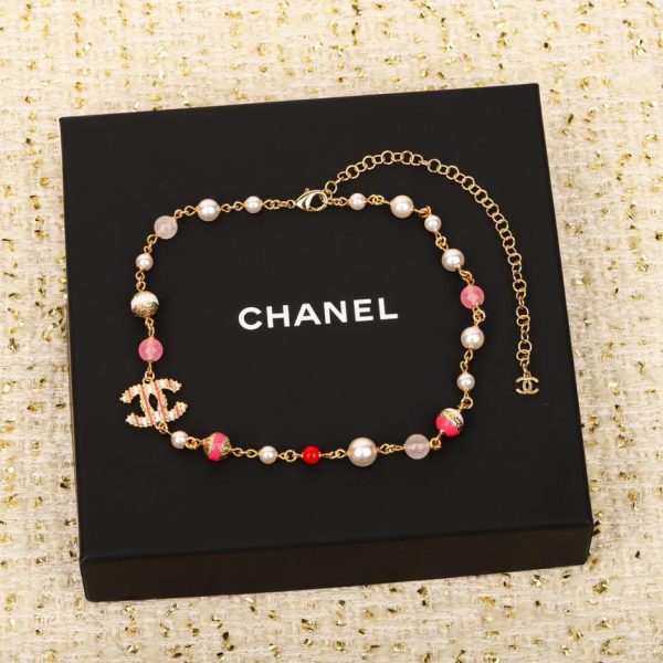 réplica,joyas,joyería,1:1,replica,fake,lujo,barato Collar de diamantes degradado colorido de Chanel