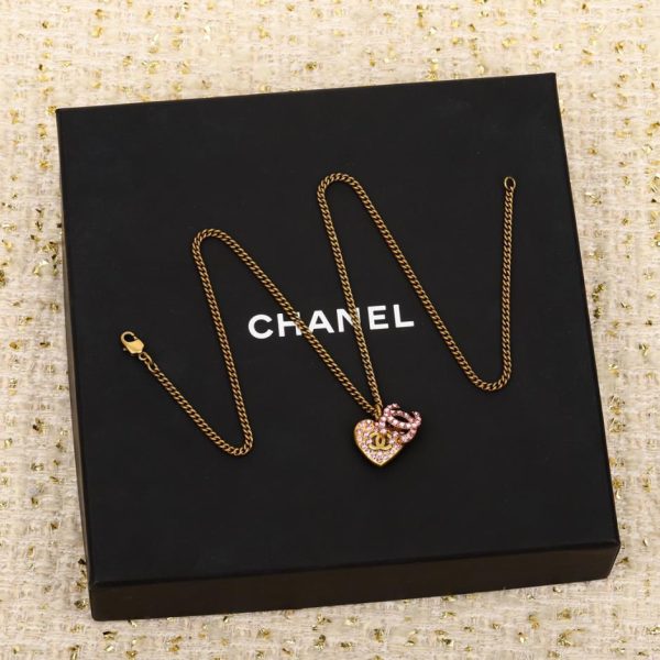 réplica,joyas,joyería,1:1,replica,fake,lujo,barato Collar de perlas de amor goteando esmalte de Chanel