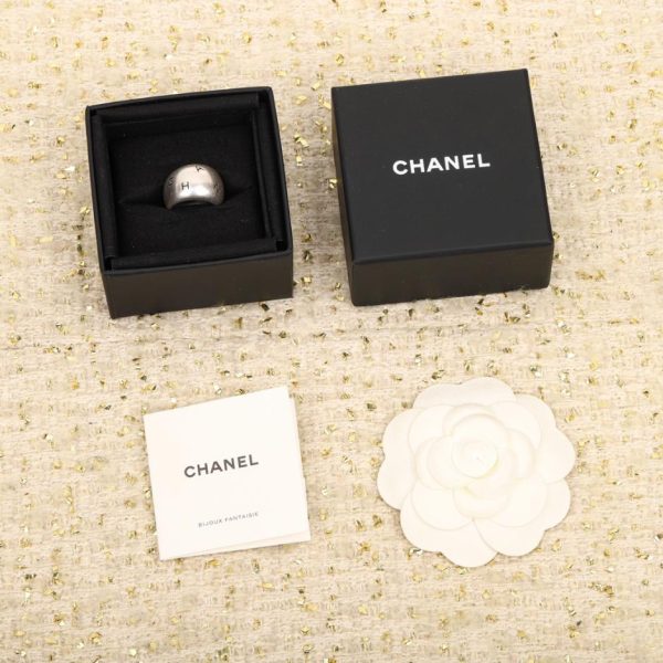 réplica,joyas,joyería,1:1,replica,fake,lujo,barato Anillo ancho con letras graffiti de Chanel