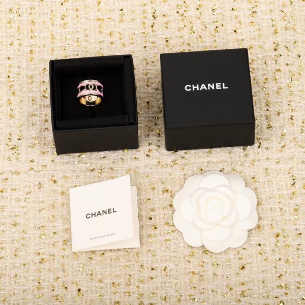 réplica,joyas,joyería,1:1,replica,fake,lujo,barato Anillo de gota de aceite rosa Chanel