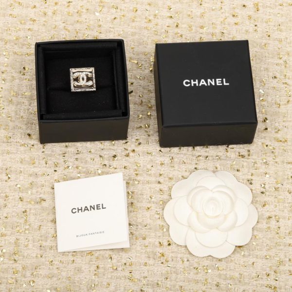 réplica,joyas,joyería,1:1,replica,fake,lujo,barato Anillo Chanel Square Doble C
