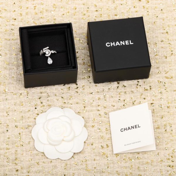 réplica,joyas,joyería,1:1,replica,fake,lujo,barato anillo chanel nº5 de oro blanco