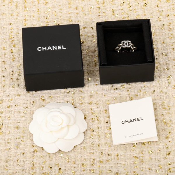 réplica,joyas,joyería,1:1,replica,fake,lujo,barato anillo chanel doble c