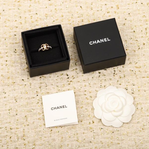 réplica,joyas,joyería,1:1,replica,fake,lujo,barato Anillo doble c marquesa oreja de trigo Chanel