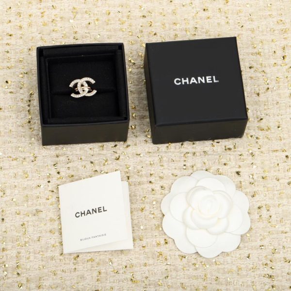 réplica,joyas,joyería,1:1,replica,fake,lujo,barato Anillo chanel hecho a mano con doble c