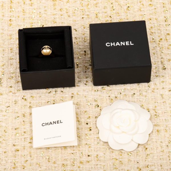 réplica,joyas,joyería,1:1,replica,fake,lujo,barato Anillo desgastado con letras Chanel