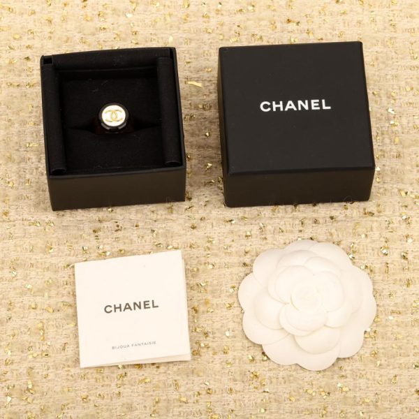 réplica,joyas,joyería,1:1,replica,fake,lujo,barato Anillo Chanel mediano con diamantes.