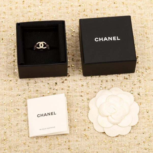 réplica,joyas,joyería,1:1,replica,fake,lujo,barato anillo chanel doble c