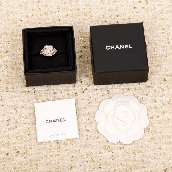 réplica,joyas,joyería,1:1,replica,fake,lujo,barato Anillo Chanel estrella redonda doble c