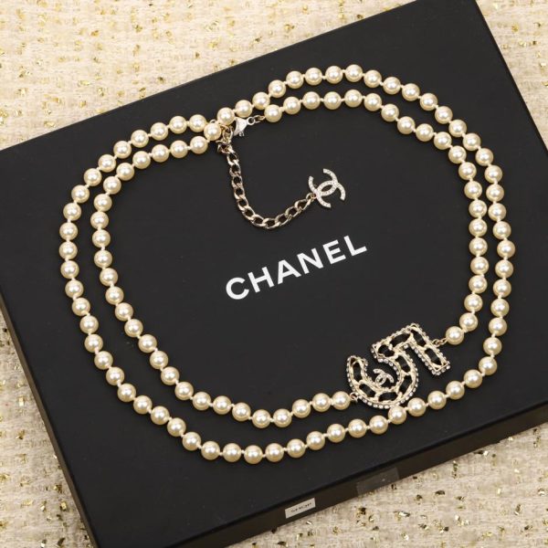réplica,joyas,joyería,1:1,replica,fake,lujo,barato Cadena de suéter gargantilla Chanel talla 5