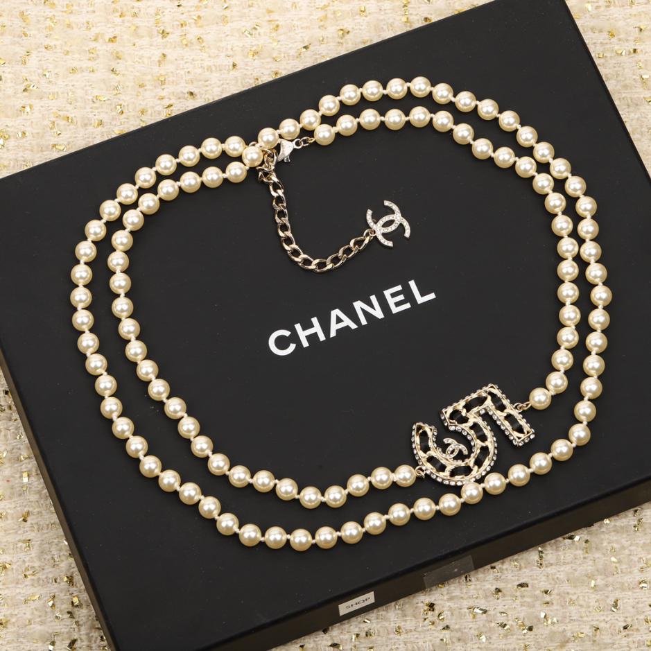 réplica,joyas,joyería,1:1,replica,fake,lujo,barato réplica,joyas,joyería,1:1,replica,fake,lujo,barato Cadena de suéter gargantilla Chanel talla 5