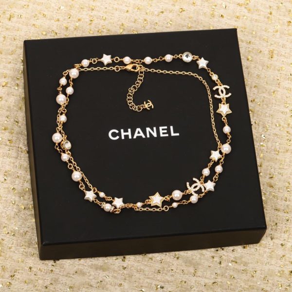 réplica,joyas,joyería,1:1,replica,fake,lujo,barato Cadena de suéter con estrella de cinco puntas de Chanel