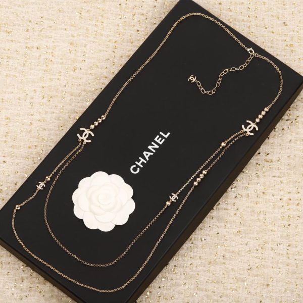 réplica,joyas,joyería,1:1,replica,fake,lujo,barato Cadena para suéter Chanel Love Doble C