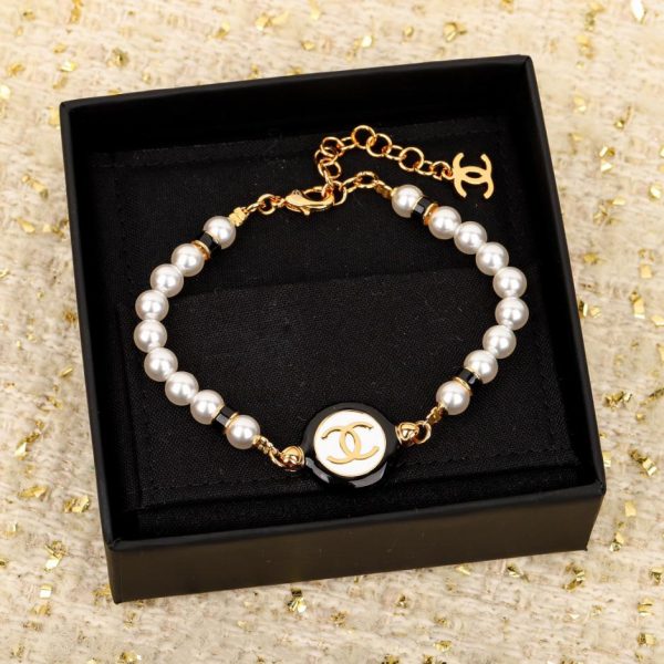réplica,joyas,joyería,1:1,replica,fake,lujo,barato Pulsera Chanel de múltiples elementos con esmalte negro