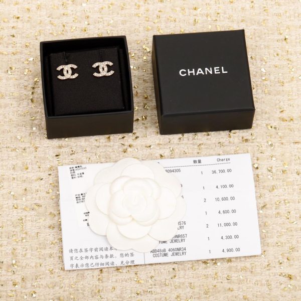 réplica,joyas,joyería,1:1,replica,fake,lujo,barato Pendientes clásicos de doble c de Chanel