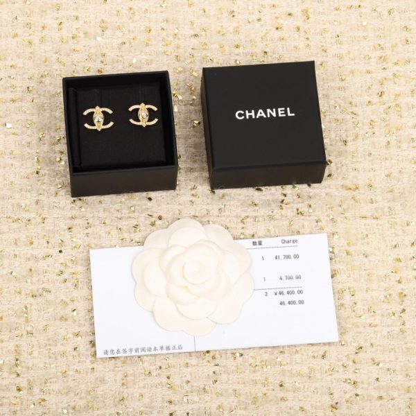 réplica,joyas,joyería,1:1,replica,fake,lujo,barato Pendientes en relieve hechos a mano de Chanel