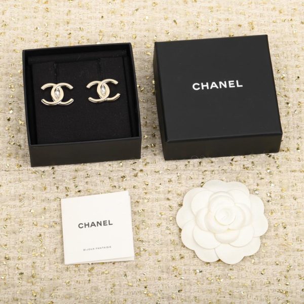 réplica,joyas,joyería,1:1,replica,fake,lujo,barato Pendientes Chanel doble c