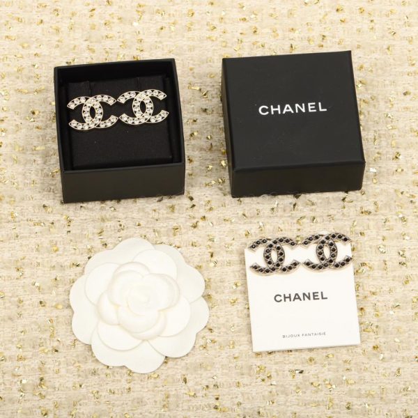réplica,joyas,joyería,1:1,replica,fake,lujo,barato Pendientes Chanel doble c