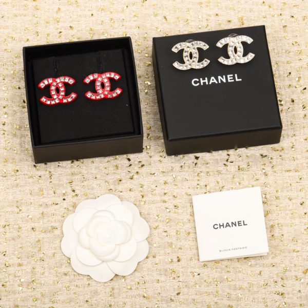 réplica,joyas,joyería,1:1,replica,fake,lujo,barato Chanel nuevos pendientes doble c