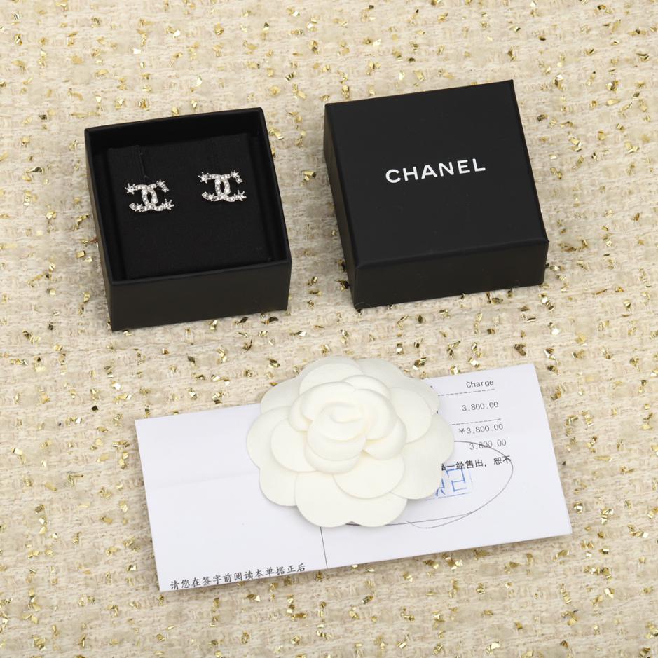 réplica,joyas,joyería,1:1,replica,fake,lujo,barato réplica,joyas,joyería,1:1,replica,fake,lujo,barato Pendientes Chanel estrella de cinco puntas doble C
