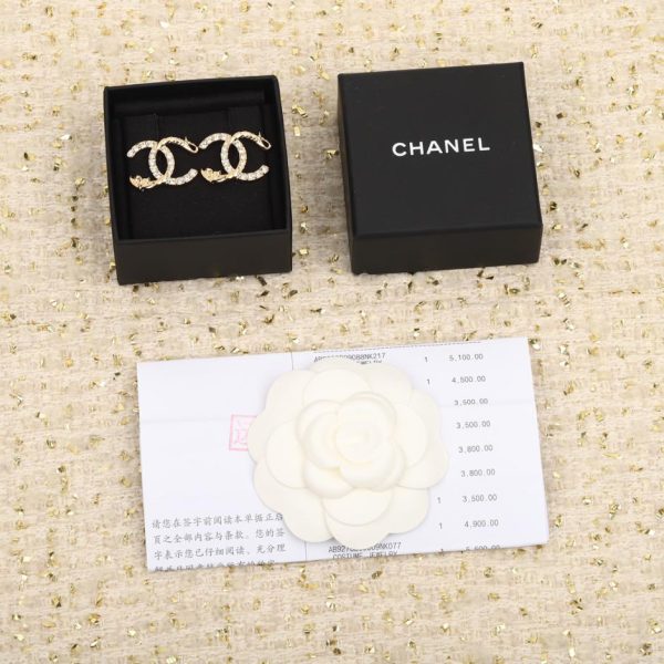 réplica,joyas,joyería,1:1,replica,fake,lujo,barato Pendientes Chanel doble c