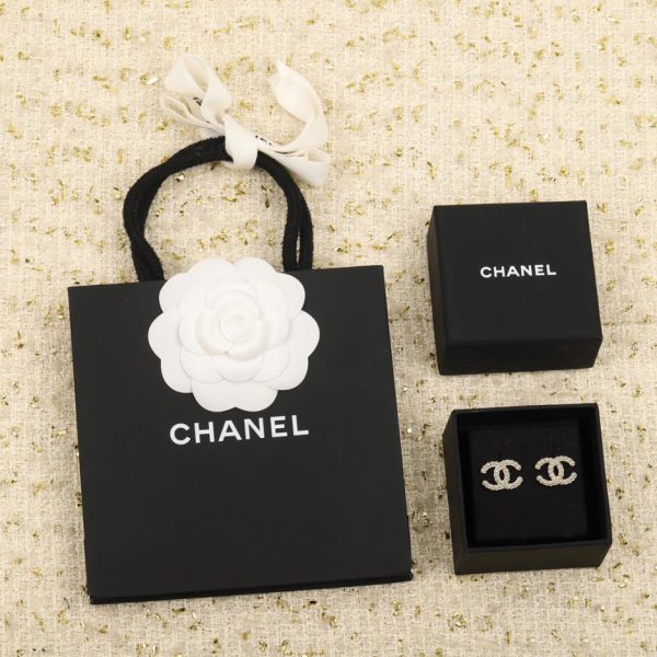 réplica,joyas,joyería,1:1,replica,fake,lujo,barato Pendientes de perlas Chanel doble c