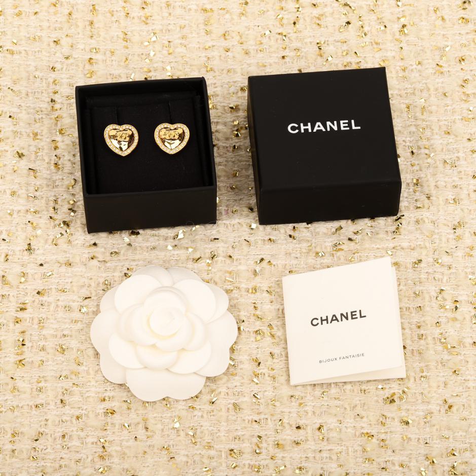 réplica,joyas,joyería,1:1,replica,fake,lujo,barato réplica,joyas,joyería,1:1,replica,fake,lujo,barato Chanel amor pendientes doble c