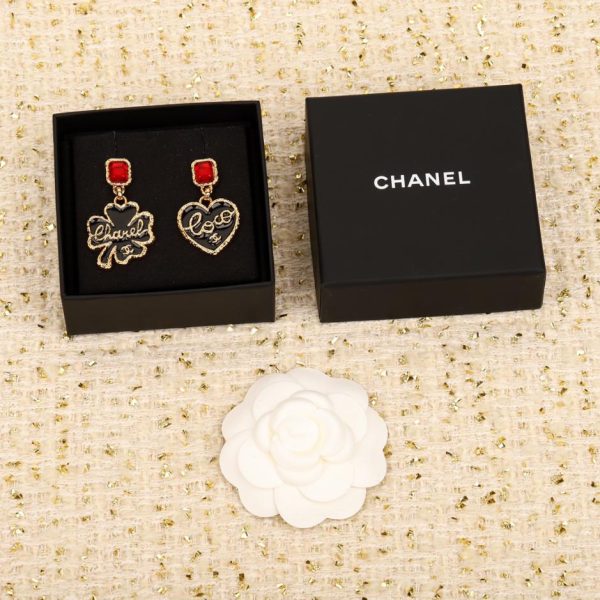 réplica,joyas,joyería,1:1,replica,fake,lujo,barato Pendientes de amor con textura de lava Chanel